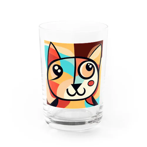 Mysterious Cat Water Glass