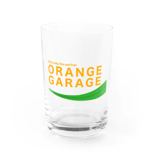 オレンジガレージ(透過ロゴ) Water Glass