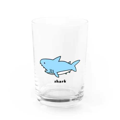 眠そうなサメ Water Glass