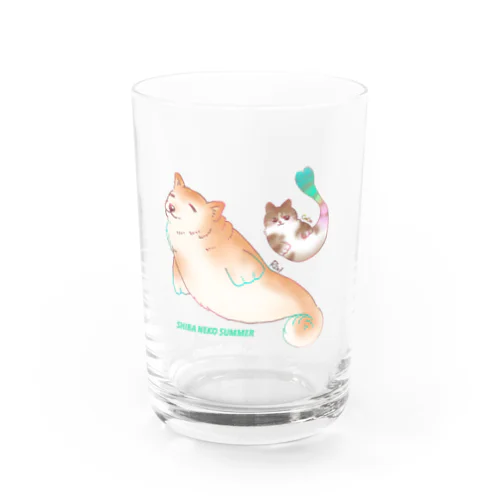 シバイヌアザラシと猫魚 Water Glass