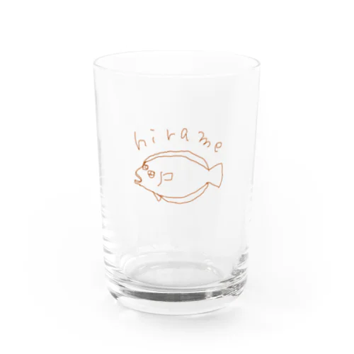 ゆるヒラメ Water Glass