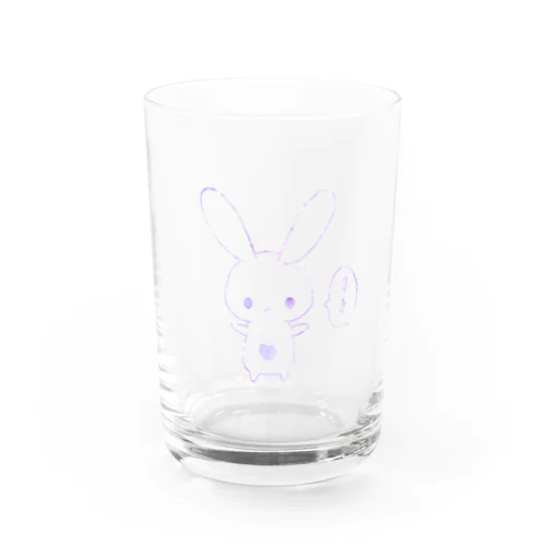 きらきらウサギ　ーすきー Water Glass