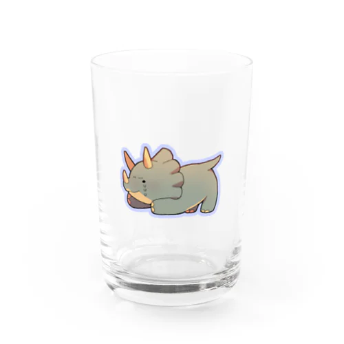 ゆるゆるトリケラトプス Water Glass