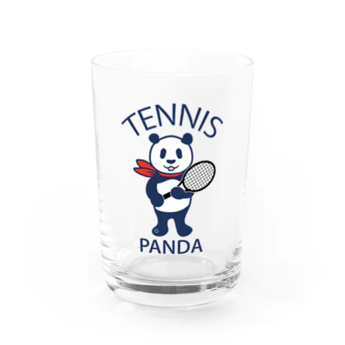 パンダ・テニス・全身・イラスト・ラケット・TENNIS・アイテム・デザイン・ガット・スポーツ・Tシャツ・サーブ・かっこいい・かわいい・選手・画像・ボール・王子・絵・オリジナル（C） グラス