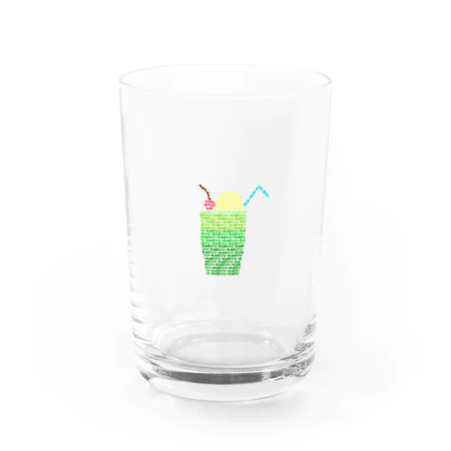 もじもじクリームソーダ Water Glass