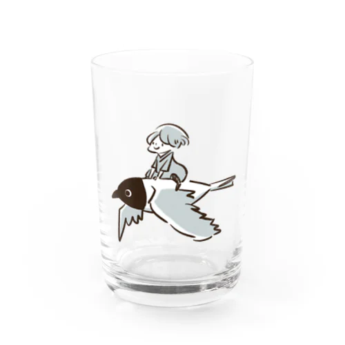 ズグロカモメにのって Water Glass