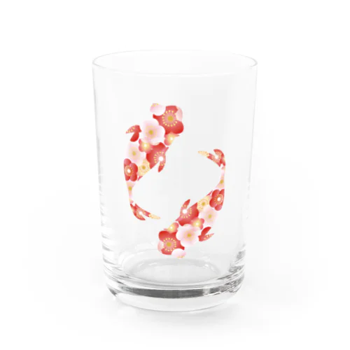 和柄・鯉(白) Water Glass