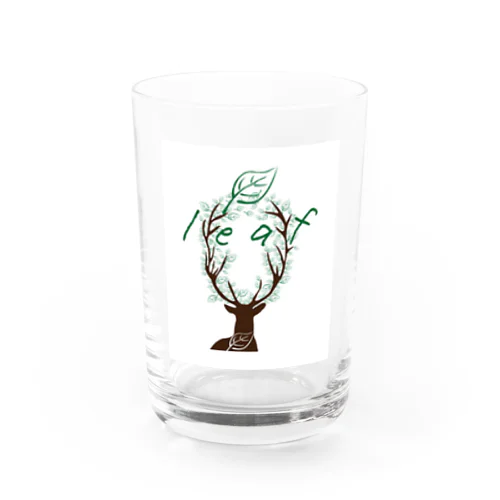 鹿leaf Water Glass