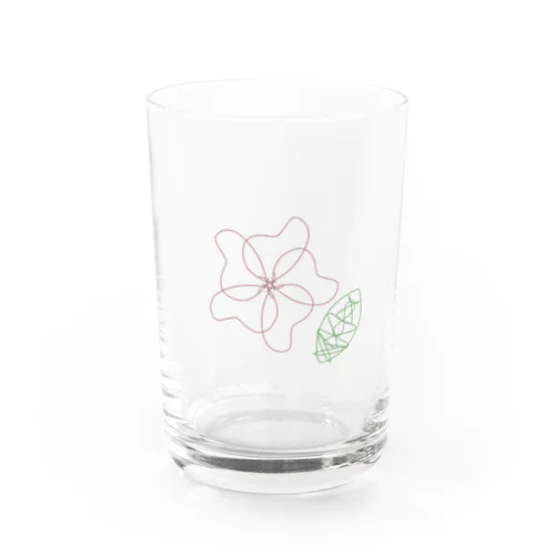 赤い梅 Water Glass