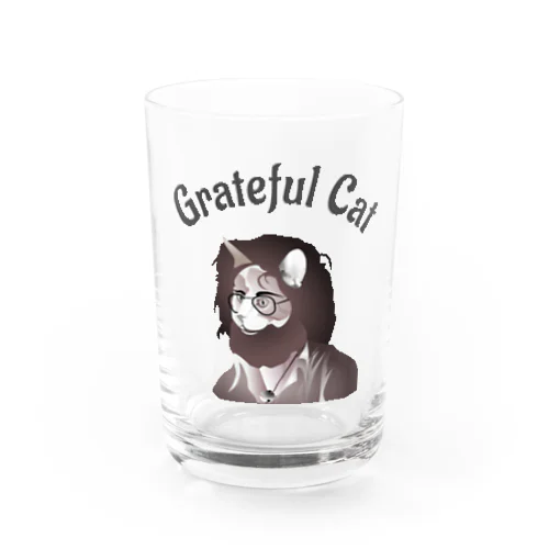 Grateful Cat h.t. Water Glass