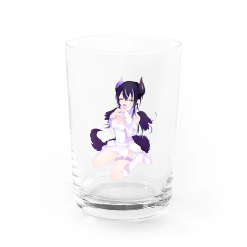 よるの姿💜笑顔 Water Glass