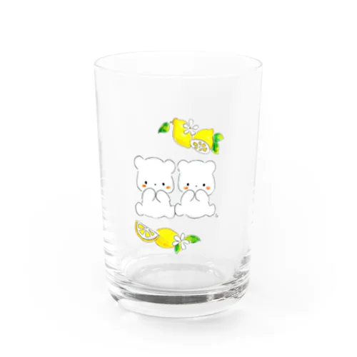 クンちゃんシロちゃん　ハニーレモングラス  Water Glass