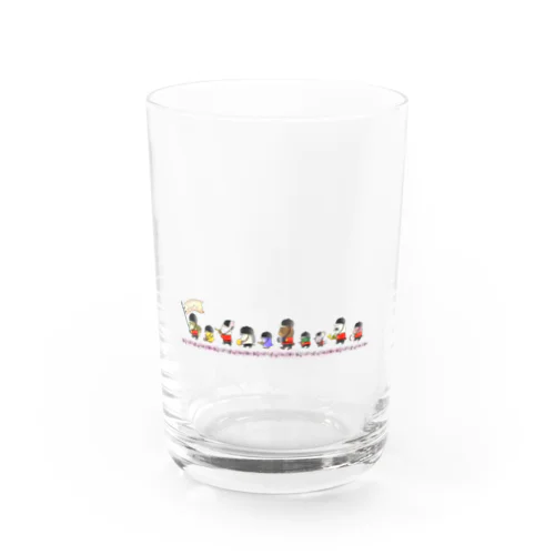 Leaf pi's parade Water Glass