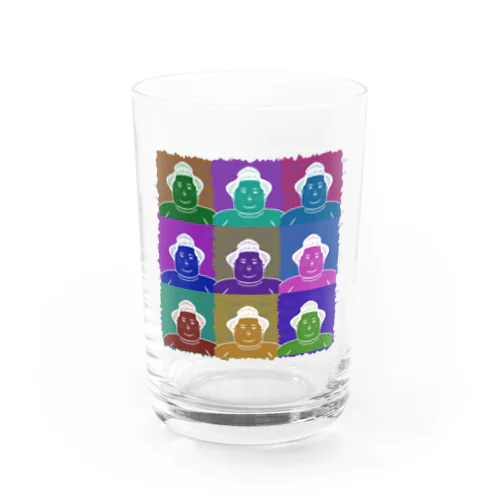SUMO WRESTLER (multicolor) Water Glass
