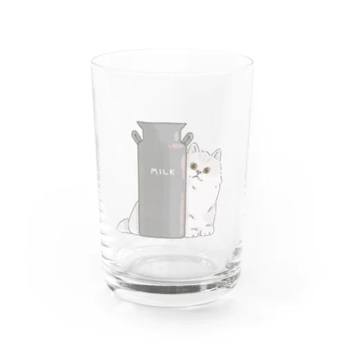 ひょっこりなもふ猫 Water Glass