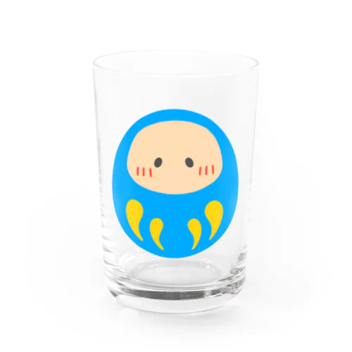 青だるま Water Glass