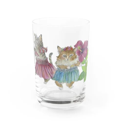 猫フラアロハオエ(~ ˙ª˙ )~ Water Glass