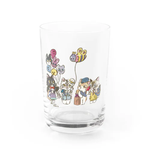 ベーカリーこげまる社員旅行にゃ Water Glass