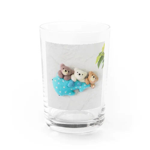 くまの3兄弟（ジンベエザメ） Water Glass