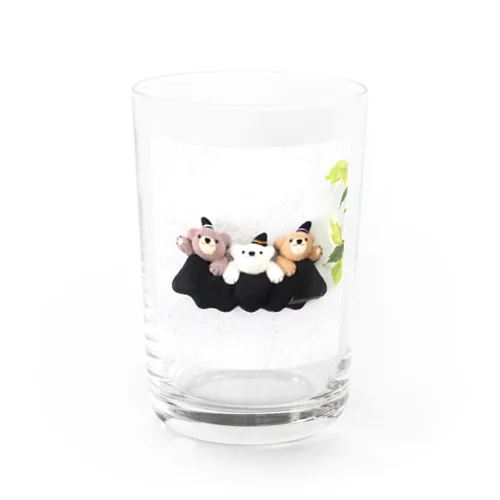 くまの3兄弟（こうもり） Water Glass