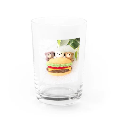 くまの3兄弟（ハンバーガー） Water Glass