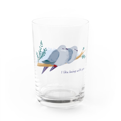 中庭のハト Water Glass