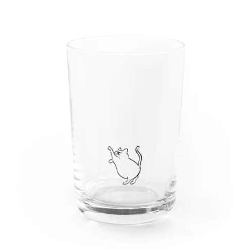 ちょっかいねこちゃん（クリア） Water Glass