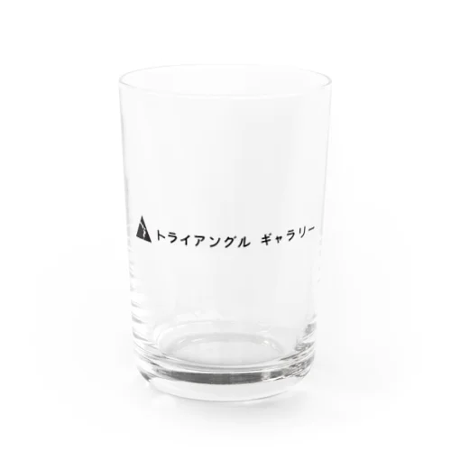 トライアングルギャラリー　日本語ロゴ グラス