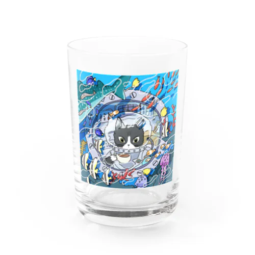 ぷにキャット【海】 Water Glass