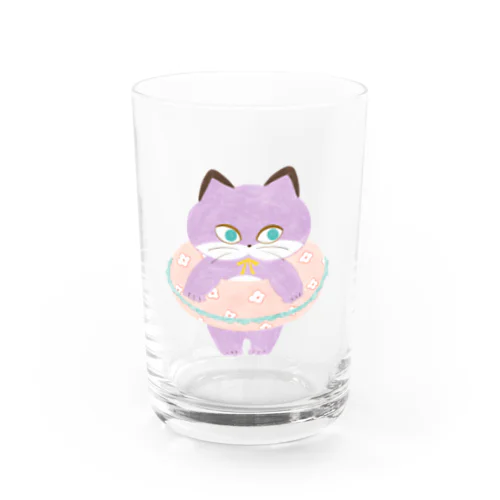 海にいきたいねこ Water Glass