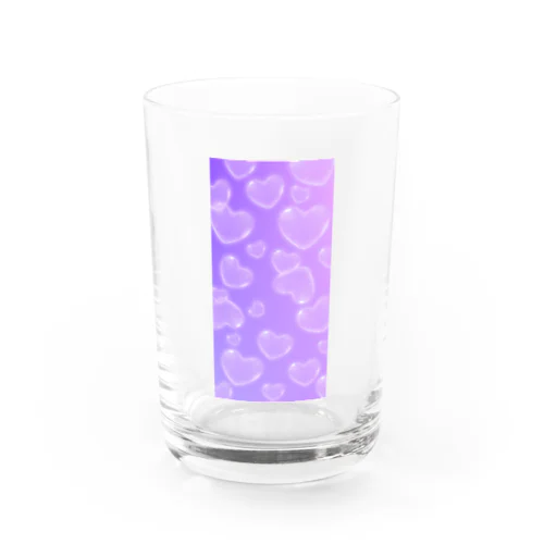 ハート柄 Water Glass