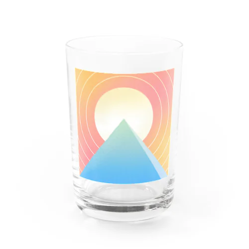 ピラミッドと太陽 Water Glass