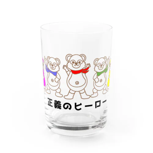 正義のヒーロー Water Glass