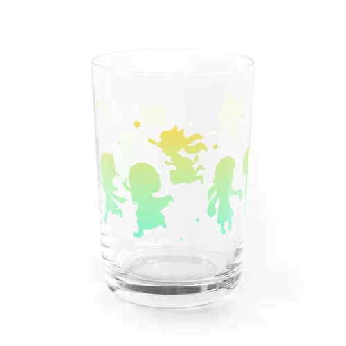 緑髪ちゃんズ グラデーション Water Glass