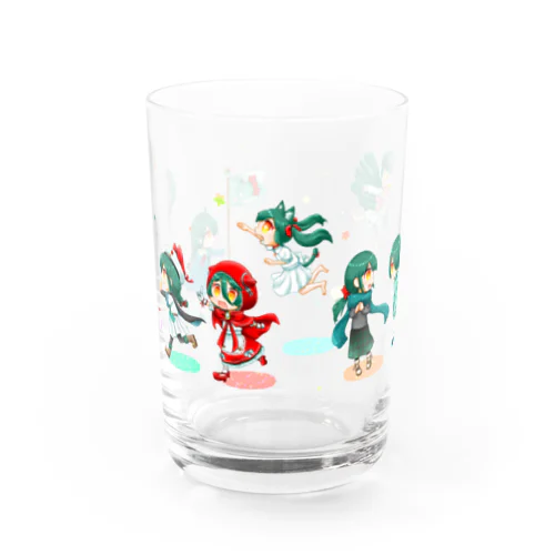 緑髪ちゃんズ(影あり) Water Glass