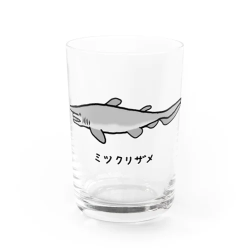 【魚シリーズ】ミツクリザメ♪230724 Water Glass