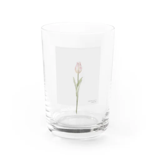 *peach milk tea × *peach tulip . shabby chic . Water Glass