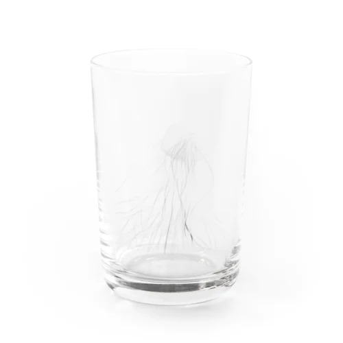 LineArt#002　 JellyFish2 Water Glass