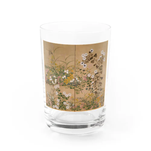 日本画：尾形光琳_秋草図 右隻 Water Glass