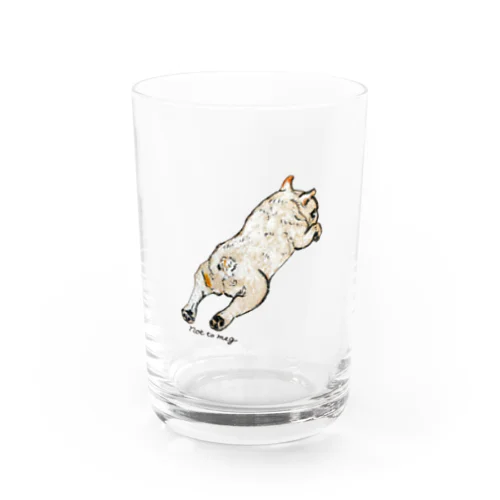 ねんねチラリクリームブヒ Water Glass