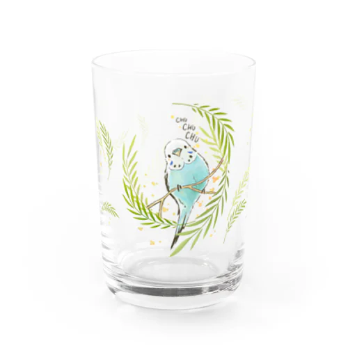 summer garden -水色インコさん- Water Glass