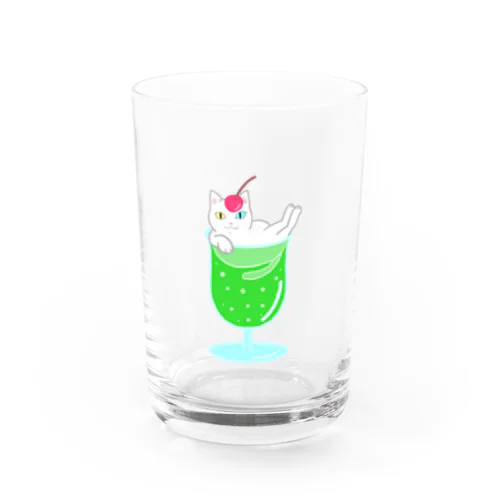 クリームソーダ猫 Water Glass