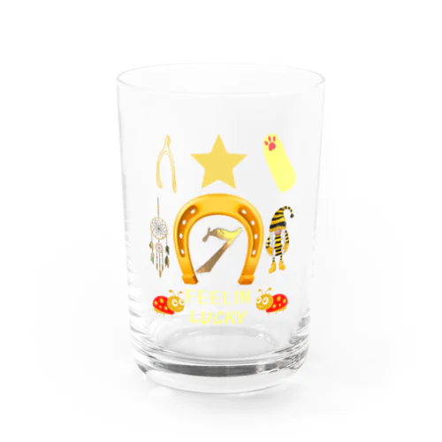 アメリカラッキーアイテムくん Water Glass