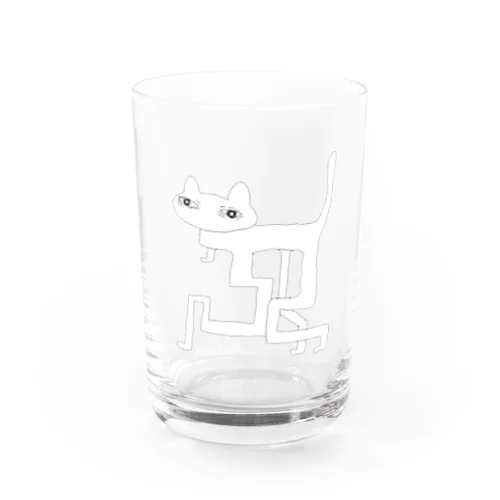 猫はじっとこっちをみている Water Glass