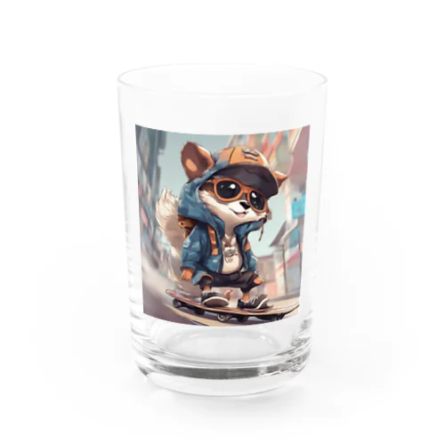 Skatehound Water Glass