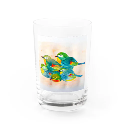 わいわいことり Water Glass