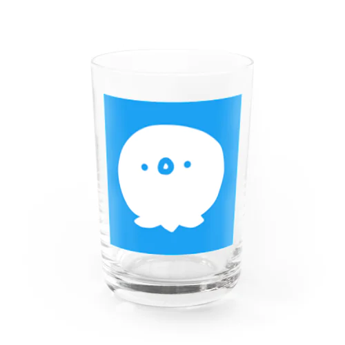 四角いあおいトリ…？(・o・) Water Glass