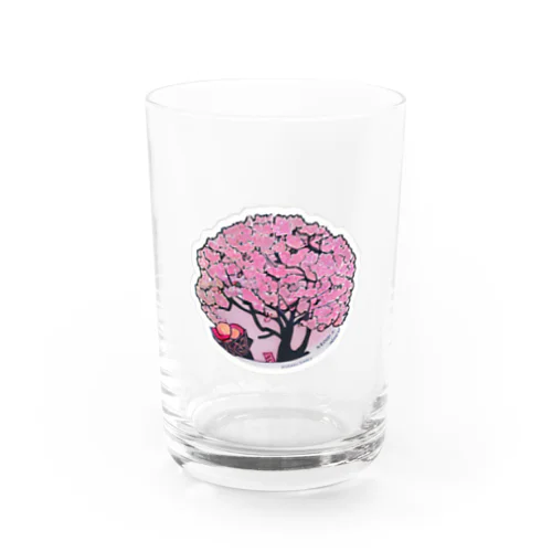 桜ステッカー Water Glass