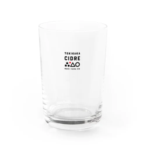 テキカカシードルロゴ Water Glass