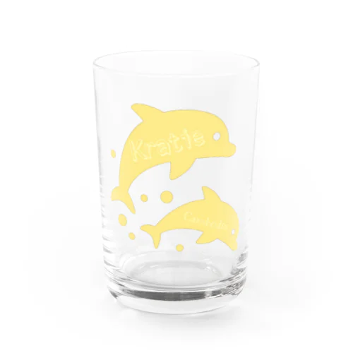 【かわイルカとクラチェ〜黄色🐬✨〜】 グラス